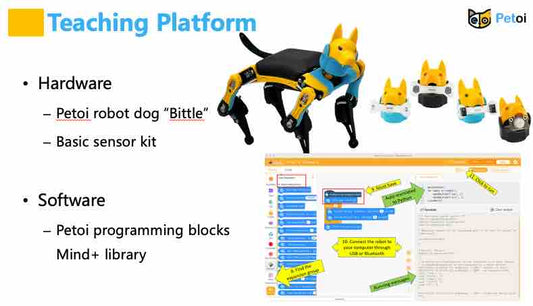 4-Session Robotics Curriculum using Block-based Coding with Bittle/Bittle X Robot Dog