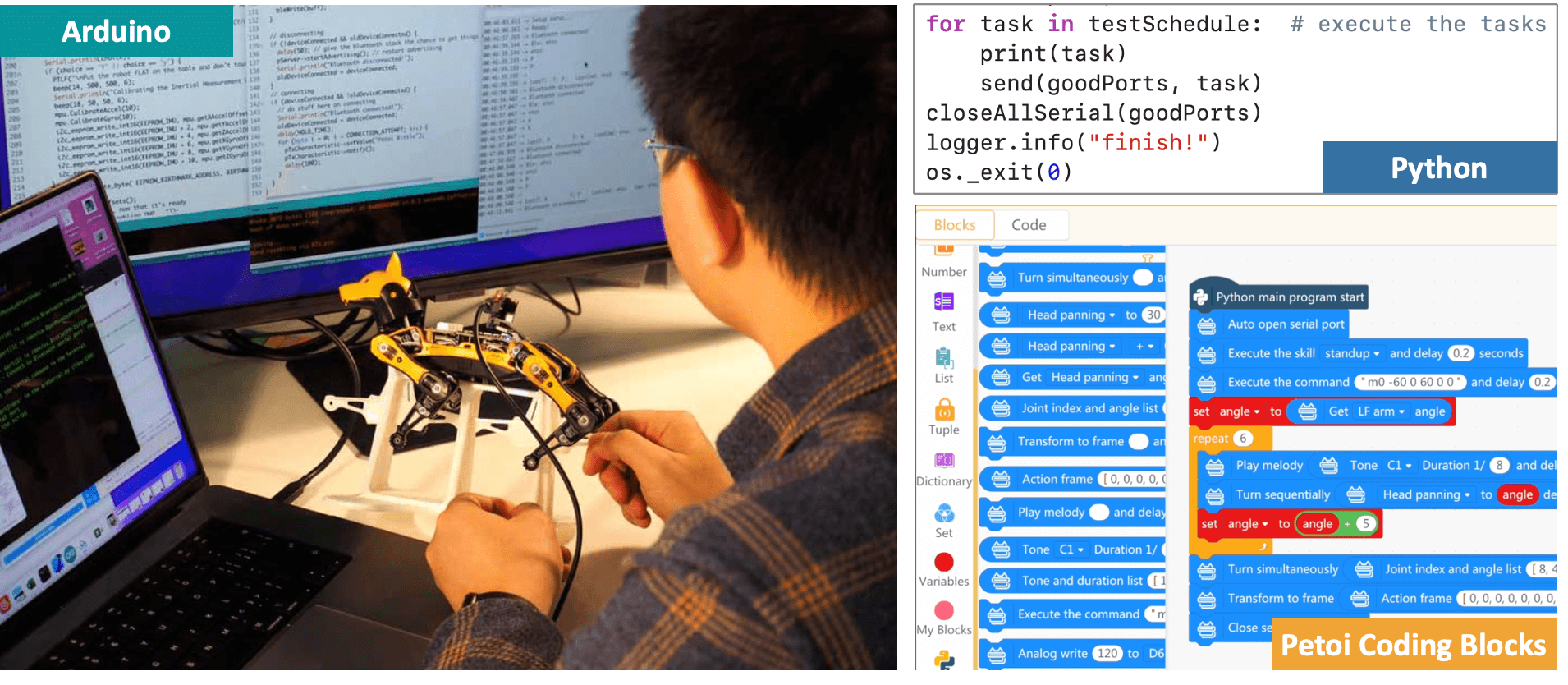 Chien robotique didactique Bittle Seeed Studio ; TinkerGen ; Petoi