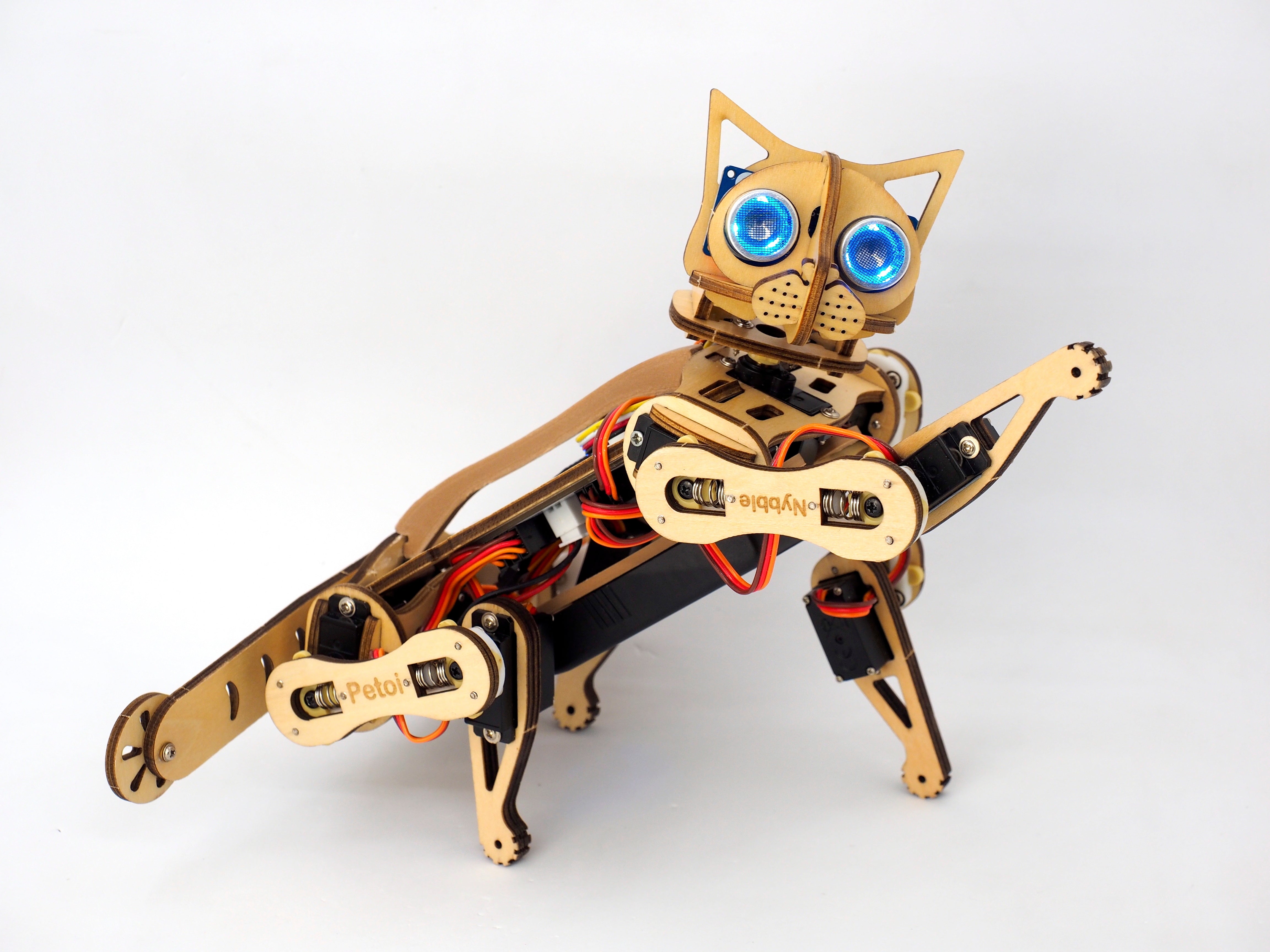 Realistic Open Source Programmable Nybble Robot Cat Petoi